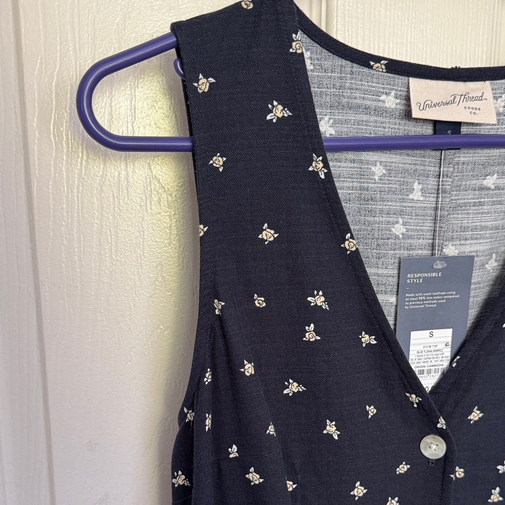 Universal Thread Navy Button-Front Dress - Picture 2 of 5
